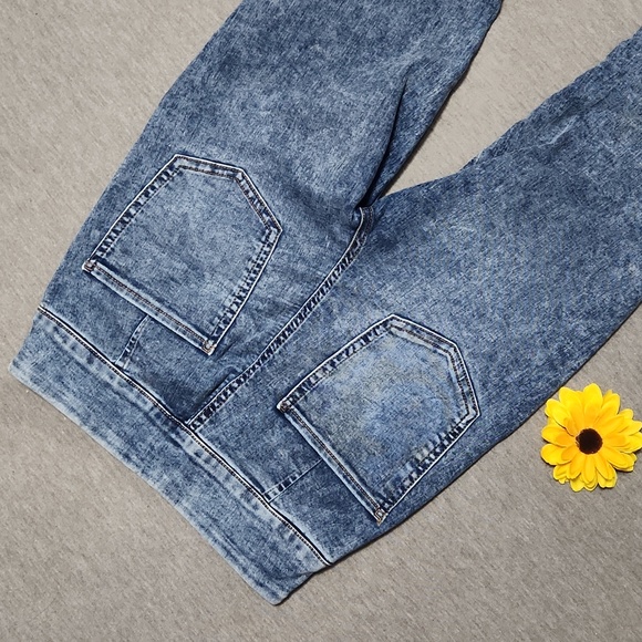 Y2K SO Brand High Rise Denim Leggings Jeggings Skinny Blue Jeans - Picture 4 of 7